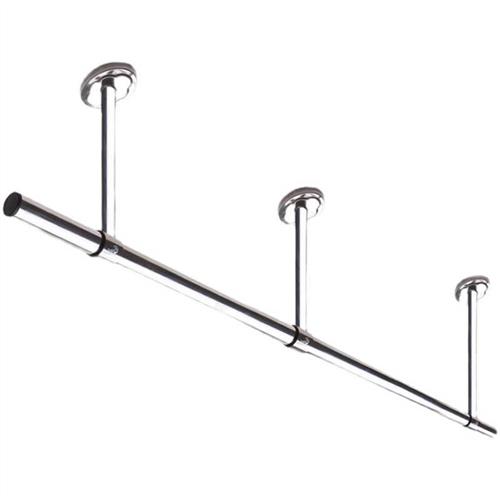 晾衣杆阳台顶装不锈钢凉衣单杆固定式晾衣架打孔晒衣杆家用挂衣杆