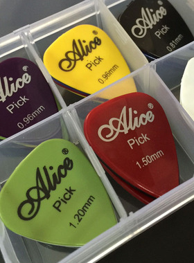 30 guitar picks 1 box case Alice acoustic electric bass pic