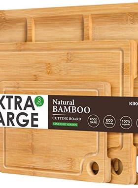 Bamboo Cutting Board for Kitchen, (Set of 3) Kit