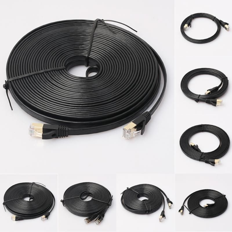10 Gigabit Home Office Flat Ethernet Cable  7 RJ45 Networ