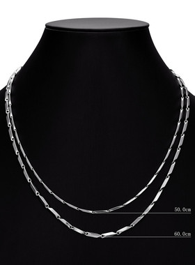 Fashion Mens rhombus Chain Necklace Melon stainless steel Ch