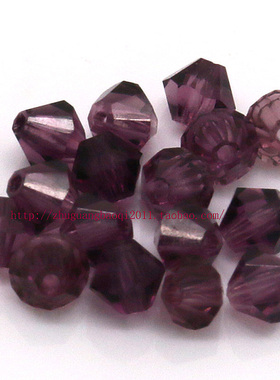 特价DIY捷克宝仕奥莎尖珠水晶菱珠34568mm 紫色204整包装