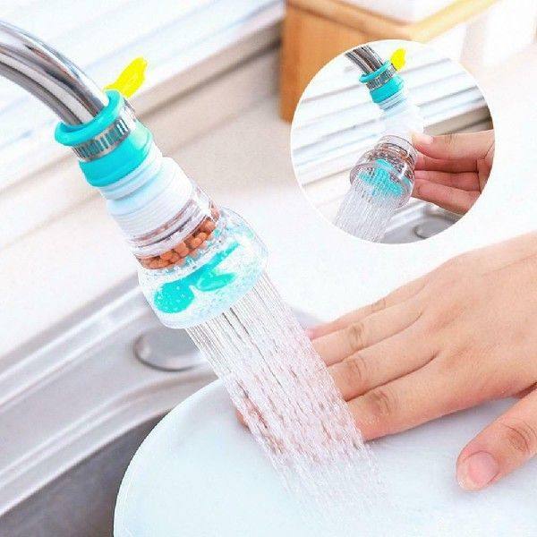 Faucet Filter 360 Degree Rotatable Durable Splashproof