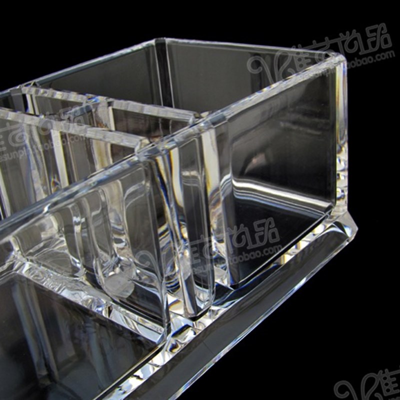 嘉宝桌面收纳盒 分格摇控器盒子 亚克力塑料茶包盒手机置物盒包邮