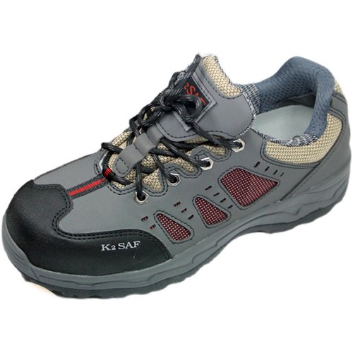 出口韩国K2劳保鞋工作鞋男矮帮透气轻便防砸耐磨防臭夏季安全鞋