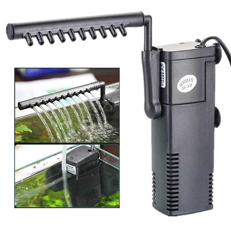 Internal Aquarium Filter Pump Submersible Turtle Fish Tank