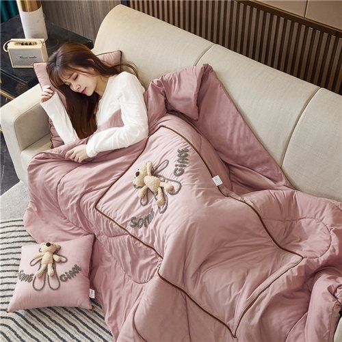 夏季抱枕被子两用汽车载车内办公室午睡毯子二合一靠枕头四季通用