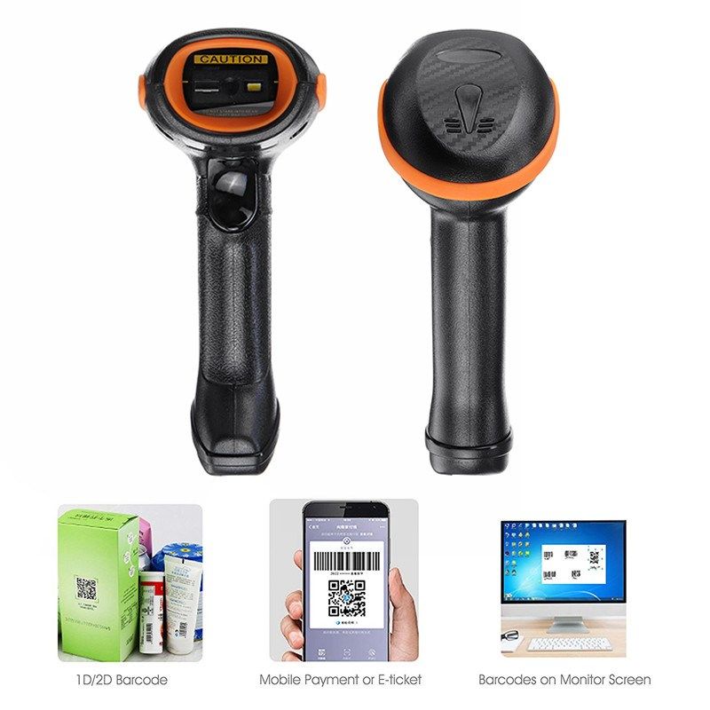 USB Handheld Barcode Scanner 2D/1D QR Code Receipt Handheld