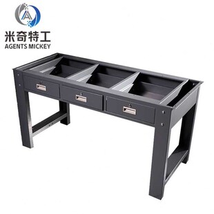 米奇特工横三抽带挂板钳工台电子厂维修组装 工位桌复合耐磨15007