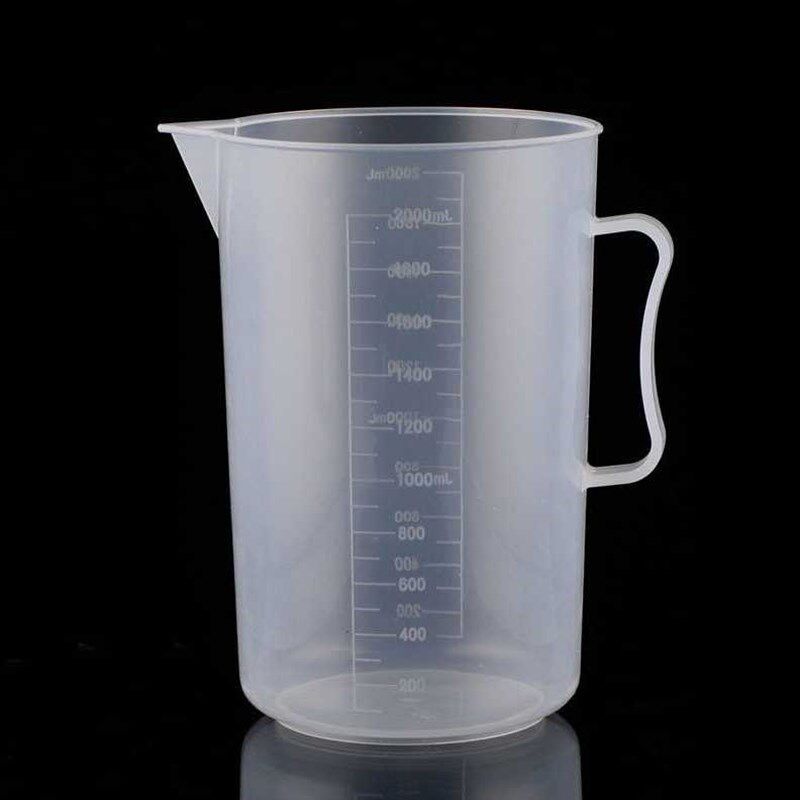 冰禹BYlj311塑料计量杯透明量杯烧杯带刻度杯测量杯容量杯5000ml