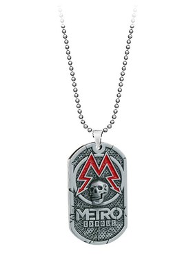 Game Metro Exodus 2033 Necklace Pendants Metal Souvenir Pen