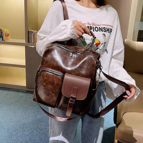 极速Backpack Women 2022 New Korean Fashion Wild rend Casual