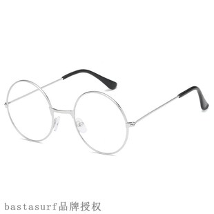frame art version metal non Korean round lens Japanese flat