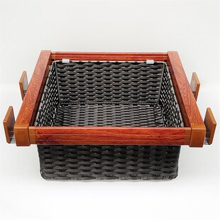 抽拉式衣柜储物白色藤篮收纳衣帽间仿藤抽屉衣物拉篮饰物篮定制