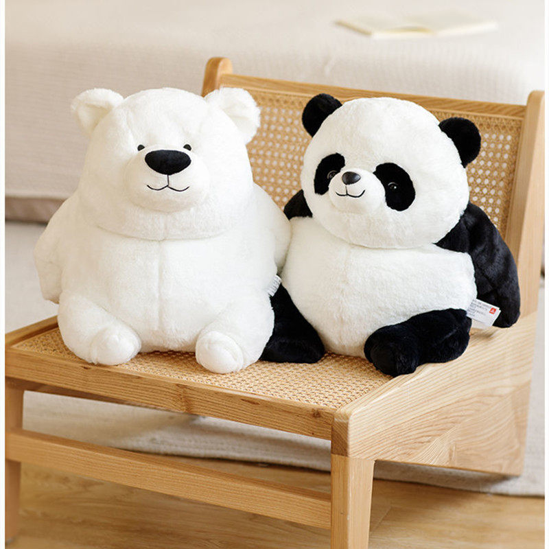 Furry Panda X Bear Plush Doll 20/30cm Lovely Animal Plump Pl