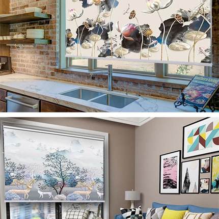 Stand-DZown shutter public curtain hand-pull shading sunsha