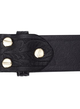 Genuine Leather Belt Man No Buckle 3.8cm Width Cowskin Tang