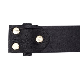 Genuine Leather Belt Man No Buckle 3.8cm Width Cowskin Tang