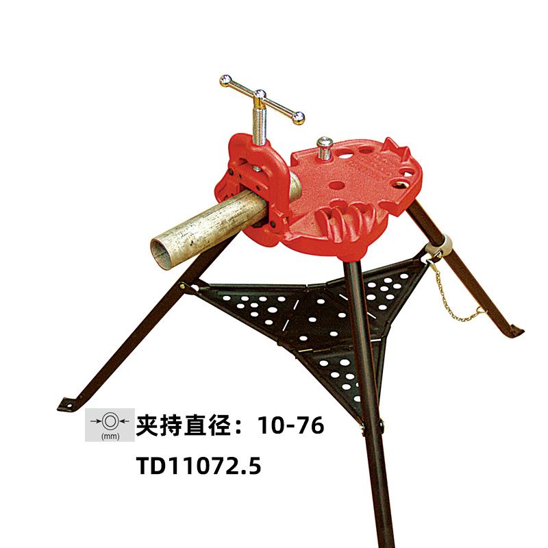 天达工具带架管子钳水管钳钢管钳带脚台虎钳TD11072.5
