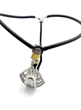 Stainless Steel Chastity Belt Lockable Anti-cheating Male Ch