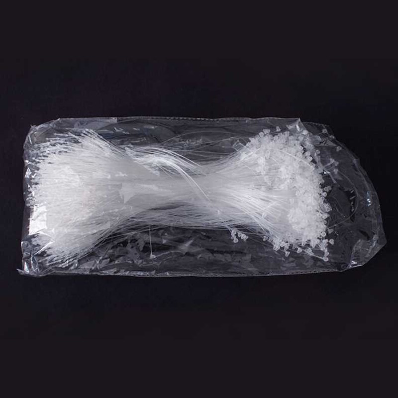 伏兴塑料手穿针服装吊牌线胶针挂牌绳吊牌塑料扣透明尖头子母扣9