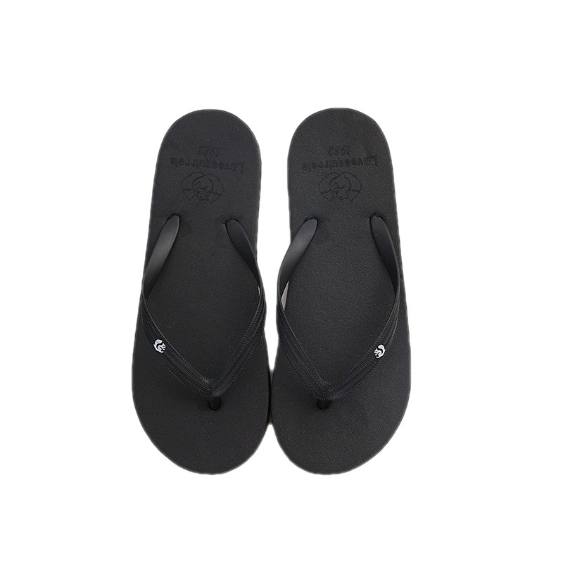 Simple Solid Color Comfortable Slippers Flip Flop Women