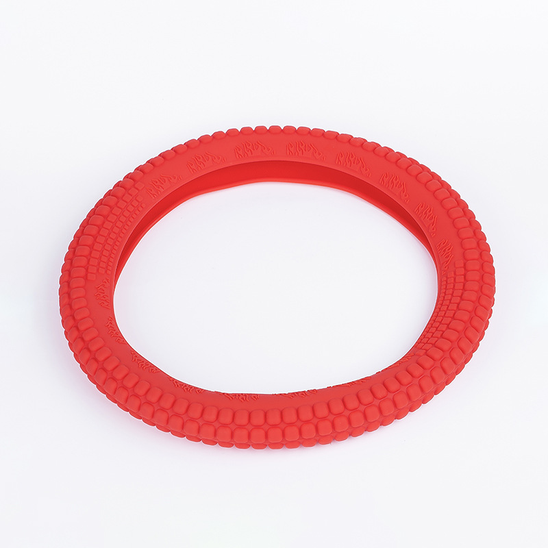 。汽车通用防滑矽胶方向盘套桥车四季薄款无味道方向盘把套矽胶防