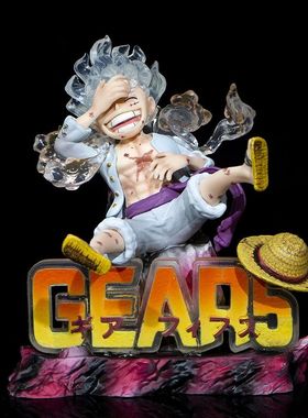 One Piece Luffy Gear 5 Anime Action Figure Sun God Nika Luff