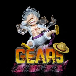 One Piece Luffy Gear 5 Anime Action Figure Sun God Nika Luff