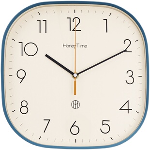 现代简约家用方形挂钟客厅时尚个性挂表创意大气卧室钟表挂墙时钟