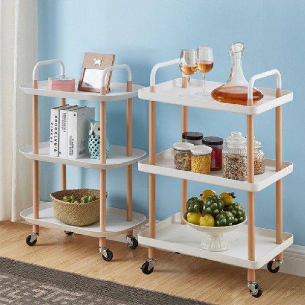 Kitchen Three-layer Square Cart Simple Multi-function