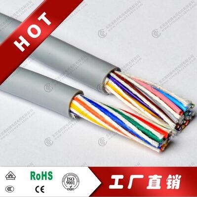 耐弯折耐油2464-24AWG高柔性拖链电缆2/3/4/5/6/7/8/9芯*0.2平方