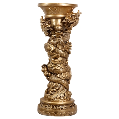 column living ornaments Roman landing contincental room dec