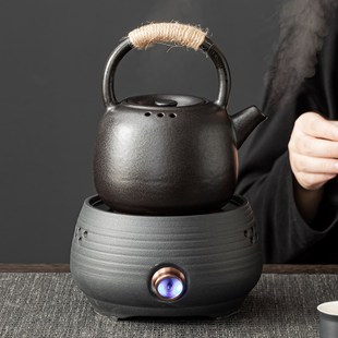 家用电陶炉小型可干烧烧水壶普洱白茶煮茶炉 陶瓷煮茶壶煮茶器套装