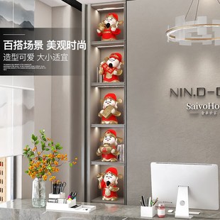 饰品办公室开业乔迁礼品 财神爷桌面摆件家用客厅电视柜酒柜玄关装