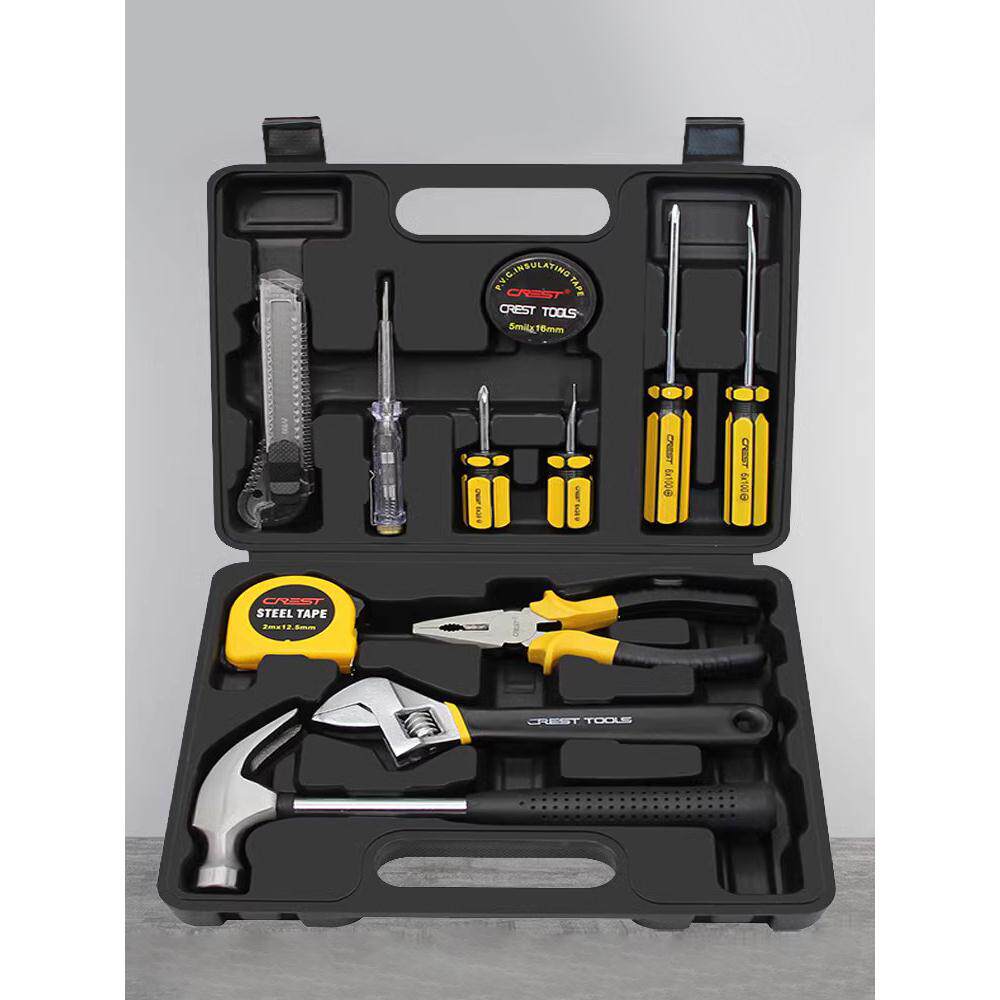 德国精工家用工具箱套装五金电工螺丝刀钳子万能全套家庭日常维修