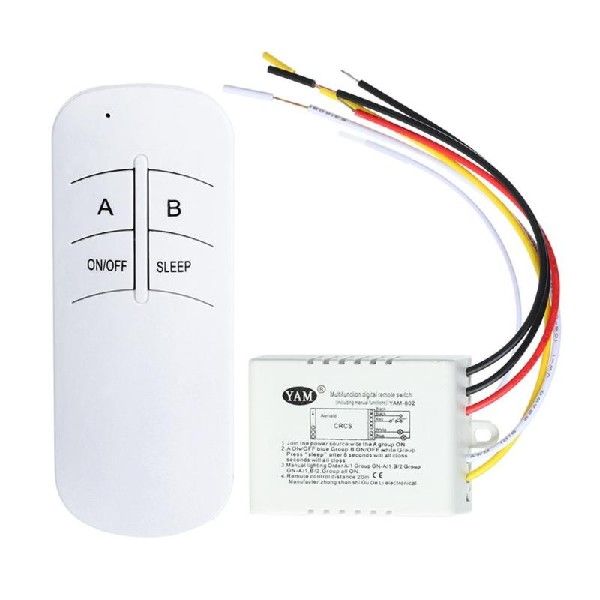 Wireless ON/OFF 220V Lamp Remote Control Switch Receiver