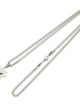 Hip hop funny elf stainless steel pendant necklace tend simp