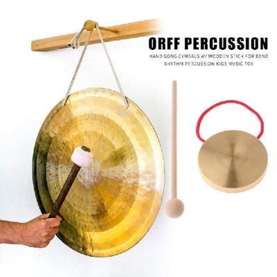 Hand Gong Copper Cymbals with Wooden Stick Chapel Opera