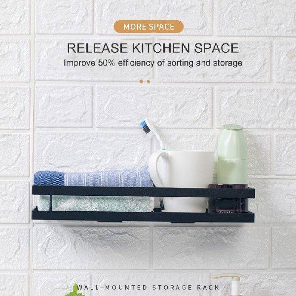 Floating Wall Shelf Punchfree Stainless Steel Kitchen
