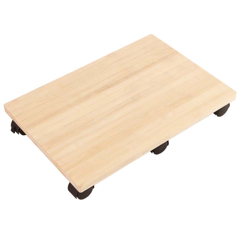 厂滑轮花托b盘底座带轮子滚轮实木带万向轮可移动花盆长方形托促