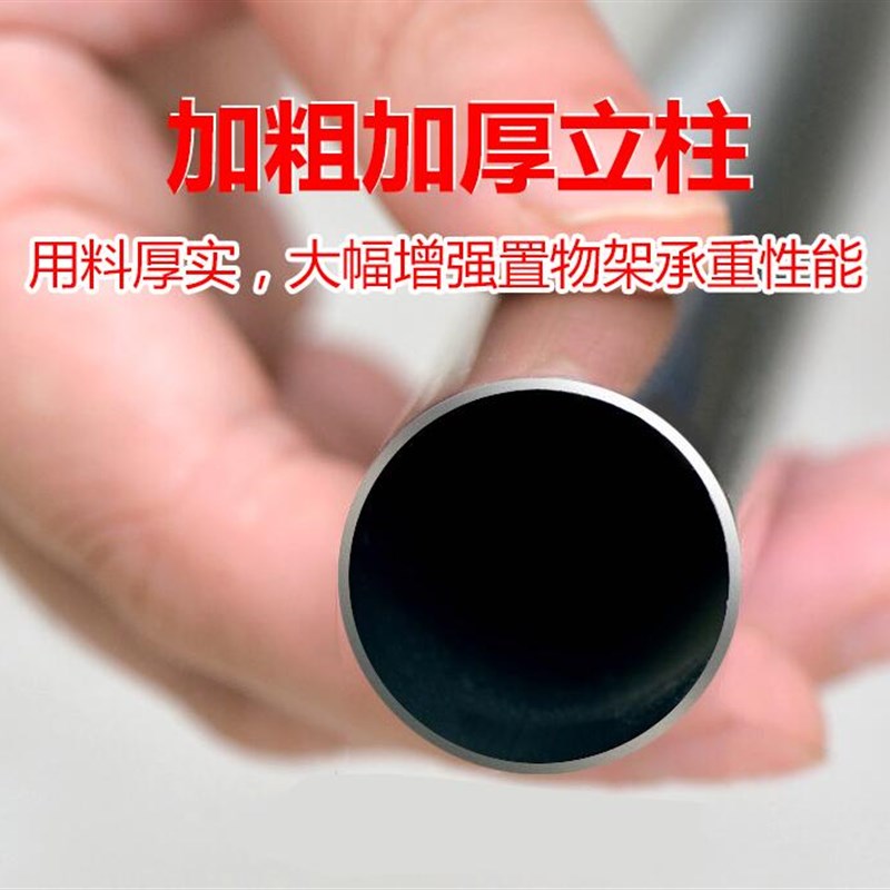 二层不锈钢厨房置物架落地式台面双层灶台2调料架子3微波炉架两层