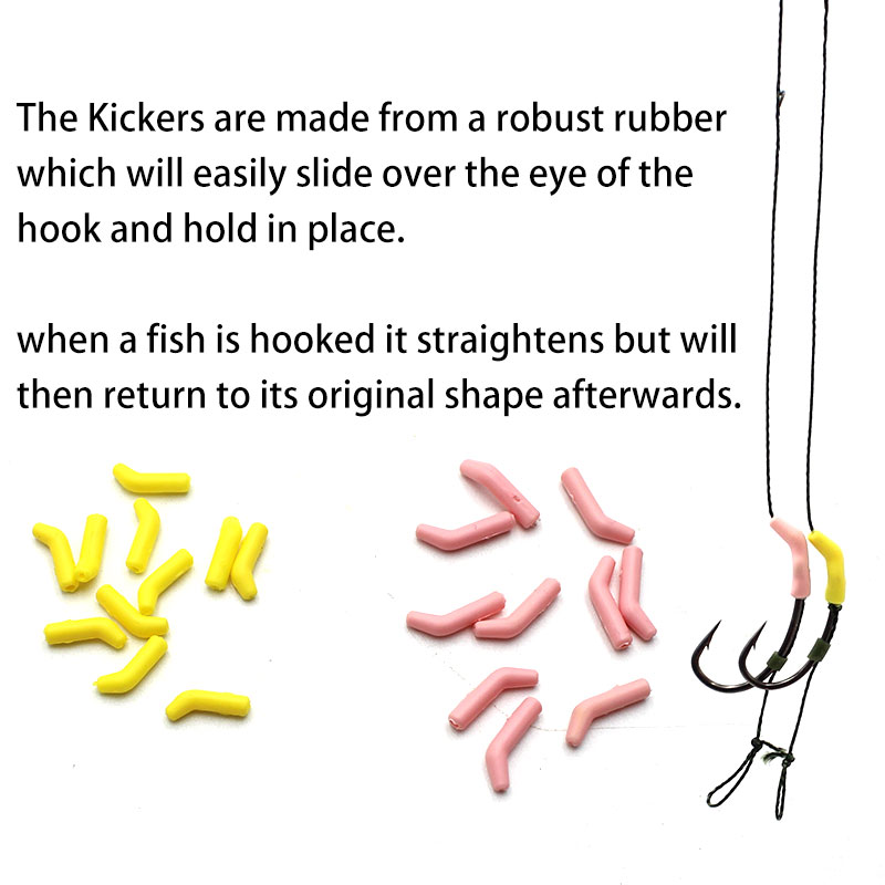 15pcs Carp fishing Accessories D Rig kickers hooks line alig