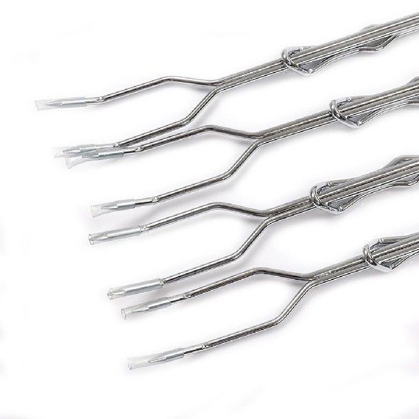 4Pcs BBQ Skewers Long Handle Kebab Barbecue Grill Stick Wood