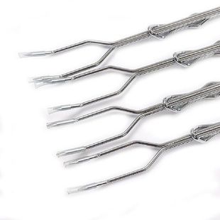 4Pcs BBQ Skewers Long Handle Kebab Barbecue Grill Stick Wood