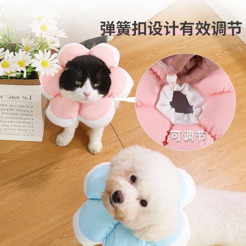 。伊丽莎白圈猫用猫咪项圈软宠物用品猫围脖头套脖圈防舔耻辱圈可