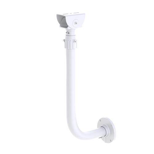 监控围墙伸缩支架L型铝合金弯管万向鸭嘴头室外摄像机壁装加长杆