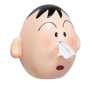 阿呆纸巾盒壁挂式免打孔创意可爱卡通卫生间厕所抽纸盒客厅卷纸筒