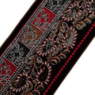 复古珠片刺绣条码花边少数民族服装服饰辅料织带提花花边