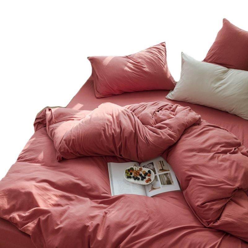 单品纯色针织棉天竺棉被套床单床笠枕套简约素色纯棉被单被罩床罩,床上用品,学生床品套件,淘宝优惠券,粉丝福利购,淘宝优惠卷